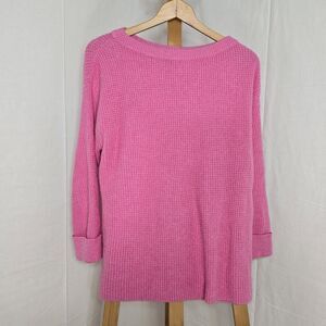 Talbots Textured Stitch Cuff Sleeve Sweater Size Medium Petite.